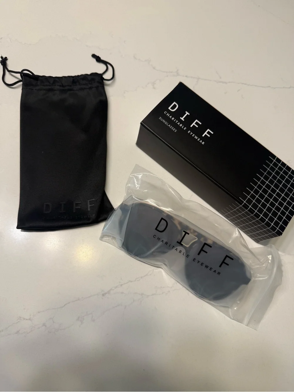 NWT DIFF Eyewear TOSCA III Oversized Espresso Tortoise Brown Polarized Sunglass